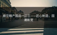麻豆精产国品一二三——匠心制造，国潮新宠